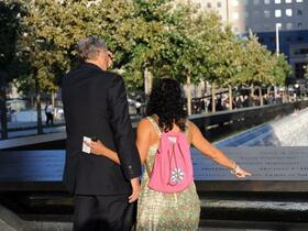 Memorial in New York! In Gedanken bei den Opfern, Angehörigen und Freunden vom 11 September 2001. God bless America. <3